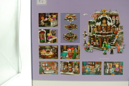 LOZ Mini Blocks 1054 Christmas Coffee Shop 2506 Klemmbausteine - Image 3