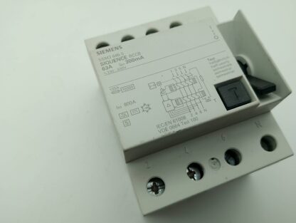 Siemens 5SM3 646-5 Siquence RCCB 63A 300mA FI, Schutzschalter - Image 2