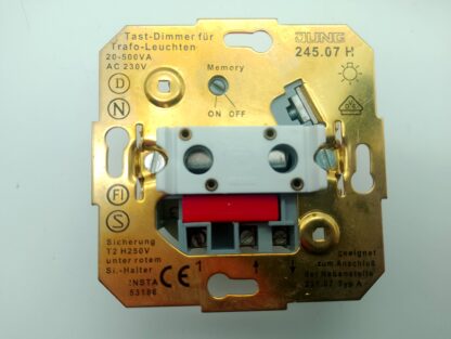 Jung 245.07H Tast-Dimmer für Trafoleuchten 20-500VA AC 230V geeignet für Nebenstelle 231.07 Typ A